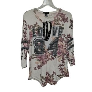 Rouge Three-Quarter Sleeves Size 3X